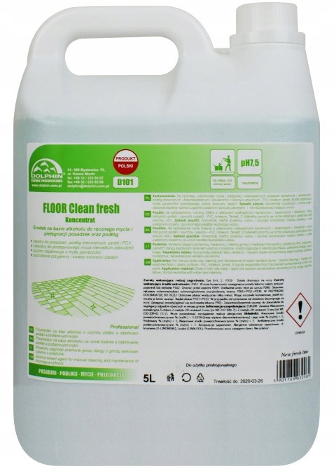 Floor Dolphin Clean Fresh 5L Koncentrat Do Podłóg
