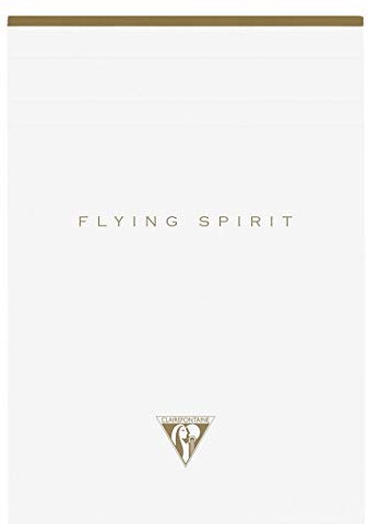 Clairefontaine 104636C Flying Spirit, klejony, 14,8 x 21 cm, 70 arkuszy, 1 sztuka, biały z sortowanymi wzorami 104636C