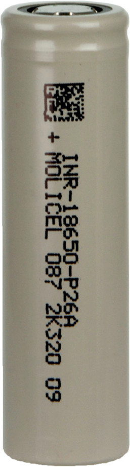 MOLI INR18650-P26A 2600mAh Li-ION