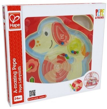 Hape Drewniany labirynt - Piesek Pepe