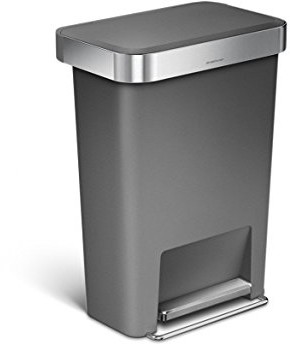 simplehuman simpleh uman Liner Pocket kosz na śmieci, szary, 45 litrów CW1386CB