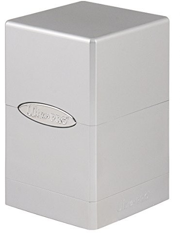 Ultra Pro Amigo + czas wolny  84850  Metallic Silver Satin Tower do gier, karty do zbierania akcesoria