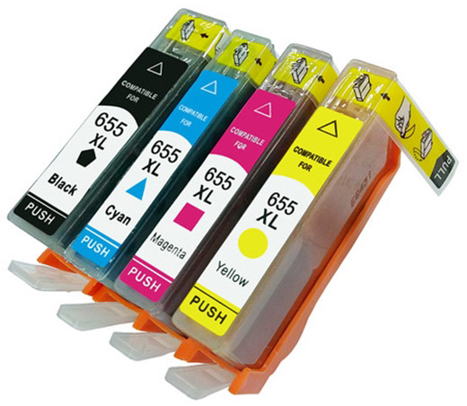 4x Tusze Do Drukarki Hp DeskJet 3525 4615 5525 655