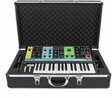 Moog Analog Cases Analog Cases Etui UNISON do babci lub podobnych syntezatorów (torba do przenoszenia, aluminiowa ochrona narożników, wyściełana pokrywa z uchwytem), czarne P29MPC1