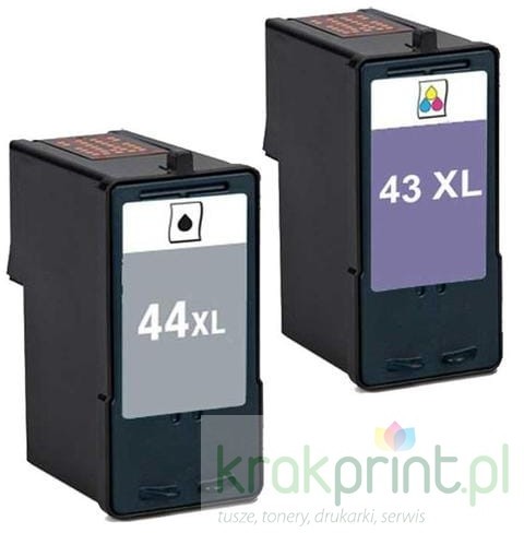 eMPe Tusz Zamiennik Zestaw do Lexmark 18Y0144E/18YX143E AL44XL+AL43XL) Color(CMY) jak oryginał 100% nowy AL44XL+AL43XL