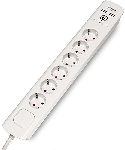 FeinTech feintech md000632 listwa z gniazdami wtykowymi, 6-krotnie Wbudowany port USB pozwala na szybkie ładowanie notebooków Latitude gwarantują znakomity komfort pracy ochrona