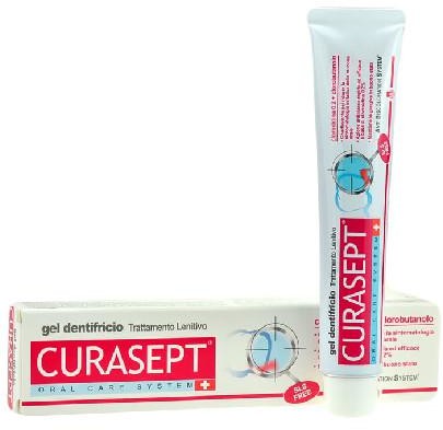 Curasept Curasept ADS 720 pasta do zębów w żelu z chlorheksydyną oraz chlorobutanolem 75 ml 7077946