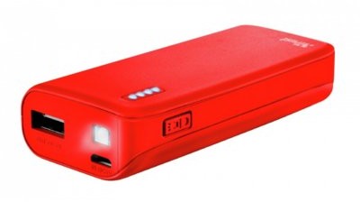 Trust Primo Powerbank 4 400 matowy czerwony (22136)