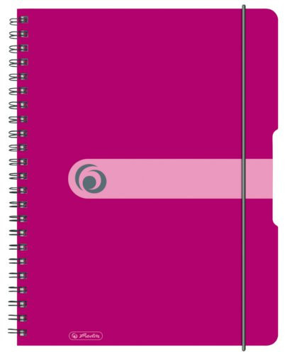 Herlitz Skoroszyt ZACISKOWY A4 PP 30 EASY ORGA MALINOWY