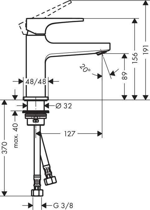 Hansgrohe Metropol Bateria umywalkowa polerowany złoty optyczny 32500990