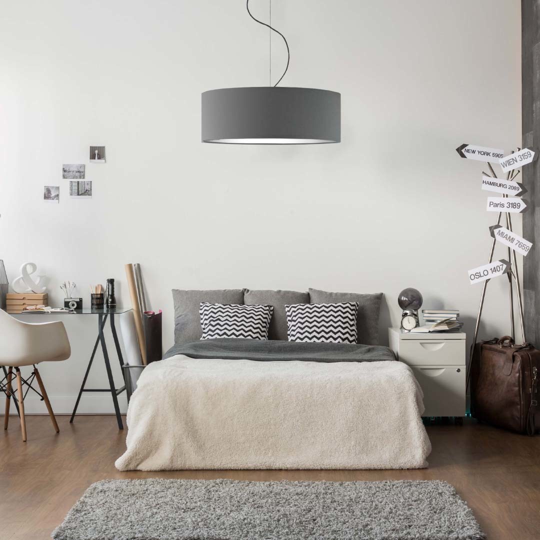 LYSNE Lampa wisząca nad stół HAJFA fi - 50 cm - kolor szary stalowy 14529/49 - kolor szary stalowy