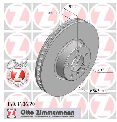 Zimmermann Tarcza hamulcowa 150.3406.20