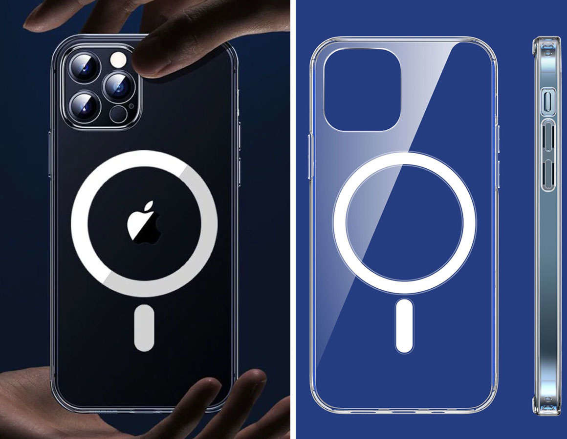 Alogy Etui pancerne Ultra Slim do ładowarek Qi do iPhone 12 Pro Przezroczyste 9016X10