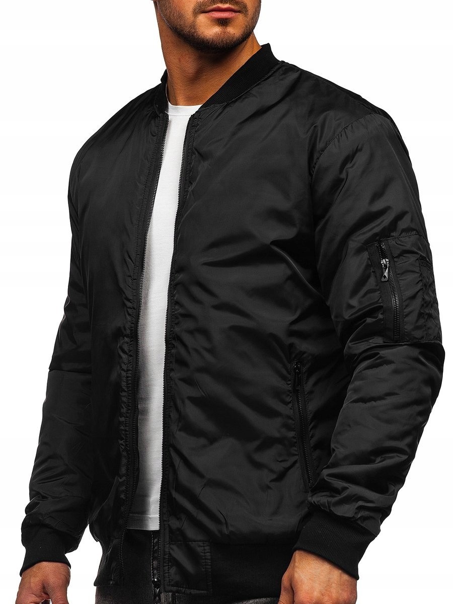 Denley Kurtka Męska Bomberka Czarna AK95 DENLEY_2XL