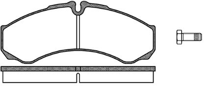 RoadHouse Zestaw klocków hamulcowych, hamulce tarczowe 2651.10