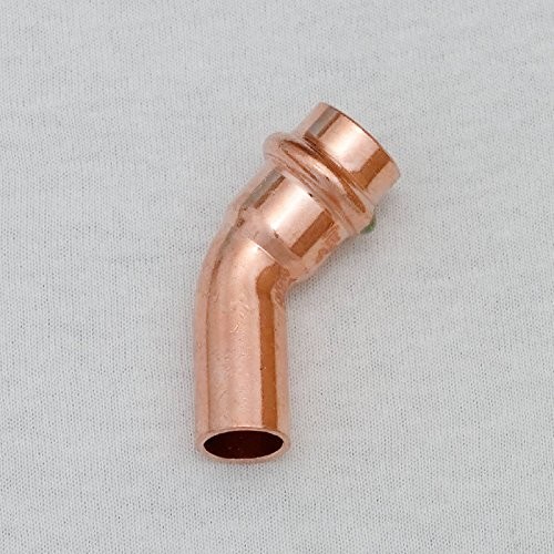 Viega 292515 Bogen Press 45 stopni 2426.1 miedź, z SC-Contur, dla profesjonalistów i X A, 22 MM