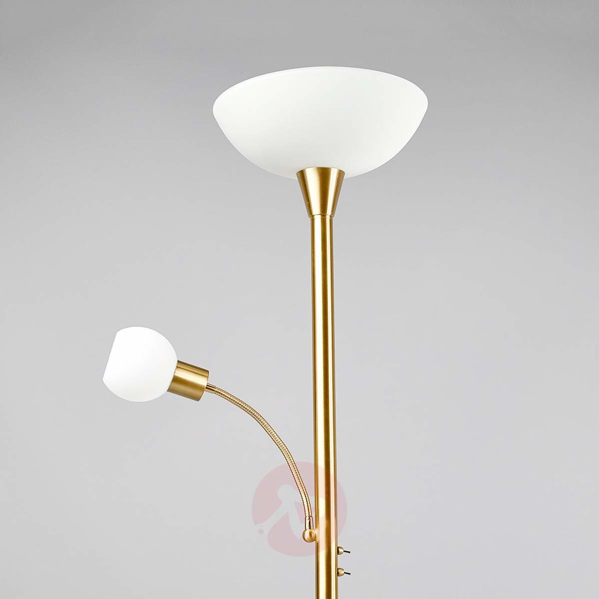 Lampenwelt Lampa oświetlająca sufit LED ELAINA, Mosiężna