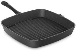 Royal Catering Patelnia żeliwna prostokątna ryflowana na grilla do steków 24x24cm 1009678