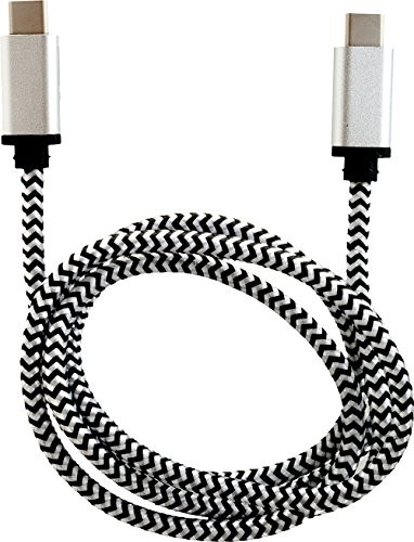 Peter Jäckel PETER JÄCKEL HIGH END PREMIUM kabel typu C do typu C 1 m aluminiowy czarny/biały 15420