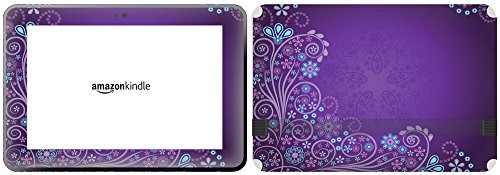 Kindle Get it Stick it Get it Stick it SKINTABAMAFIREHD89_49 wzór kwiatowy z fioletowym tłem, do 8,9 cala/22,61 cm Amazon Fire HD SkinTabAmaFireHD89_49