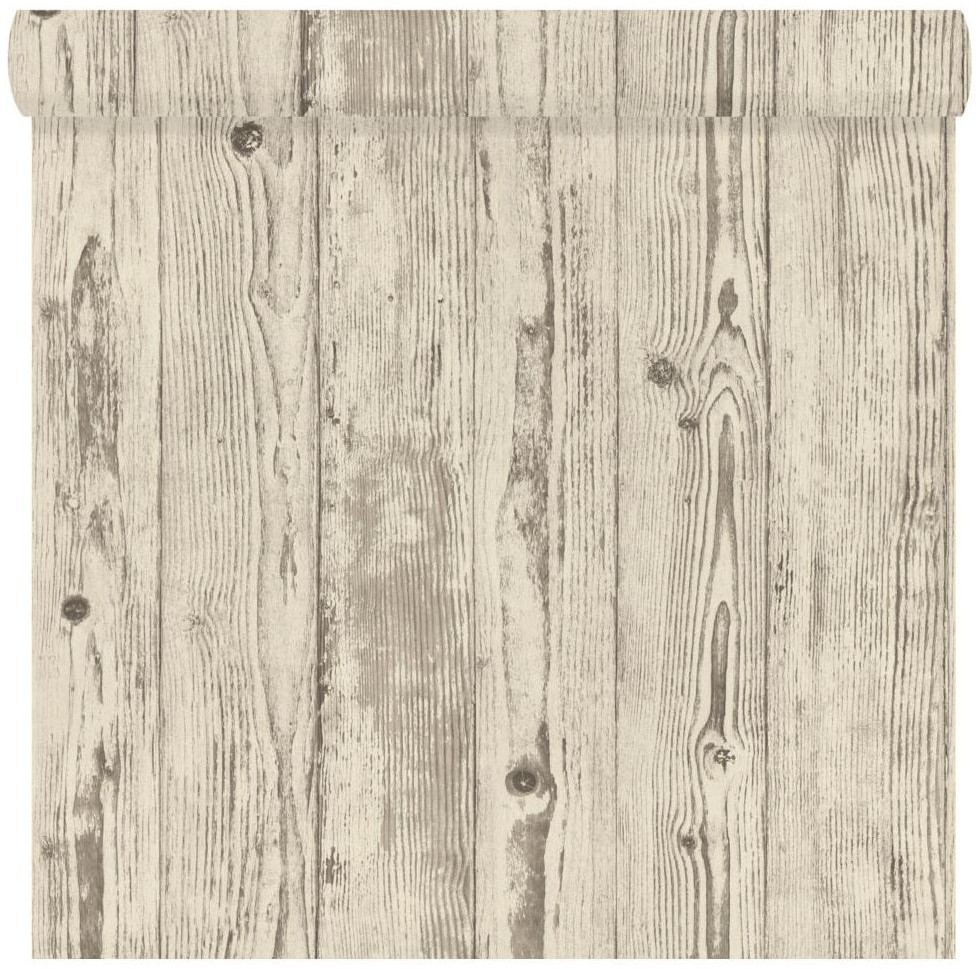 Rasch Tapeta FLOOR PANEL beżowa imitacja deski winylowa na flizelinie