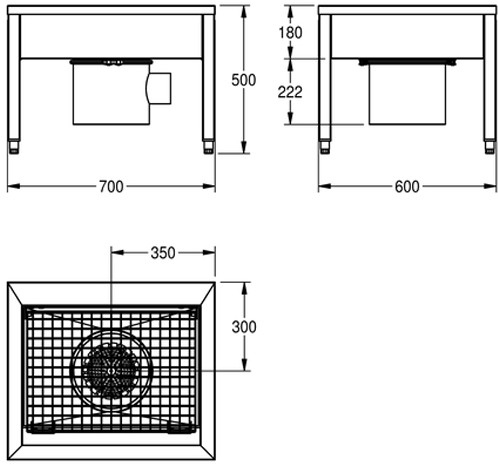 Franke Urządzenie do mycia butów SIRIUS 1 stanowisko SIRX711C