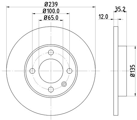 HELLA PAGID Tarcza hamulcowa PAGID 8DD355100-131