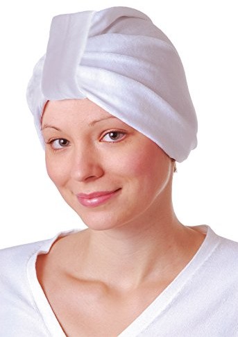 Efalock Professional Efalock Nicki-Turban Fashion Soft kosmetyki i kuchenny do sauny, 2er Pack (2 X 1 sztuka) biały 12517