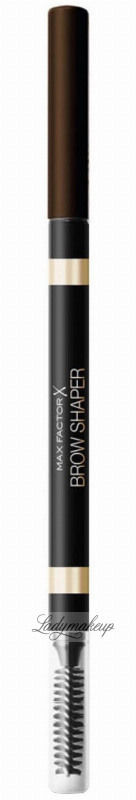 Max Factor Maxfactor BROW SHAPER - Ultrafine Shape Fill Define - Automatyczna kredka do brwi ze szczoteczką - 30 - DEEP BROWN