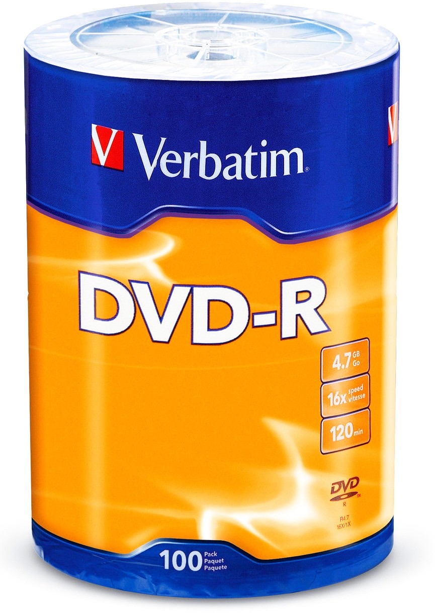 Verbatim Płyty Dvd-r 4,7GB 16x 100szt Datalife