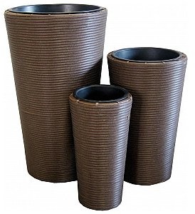 Europalms EUROPALMS Doniczki dekoracyjne zestaw 3szt. 