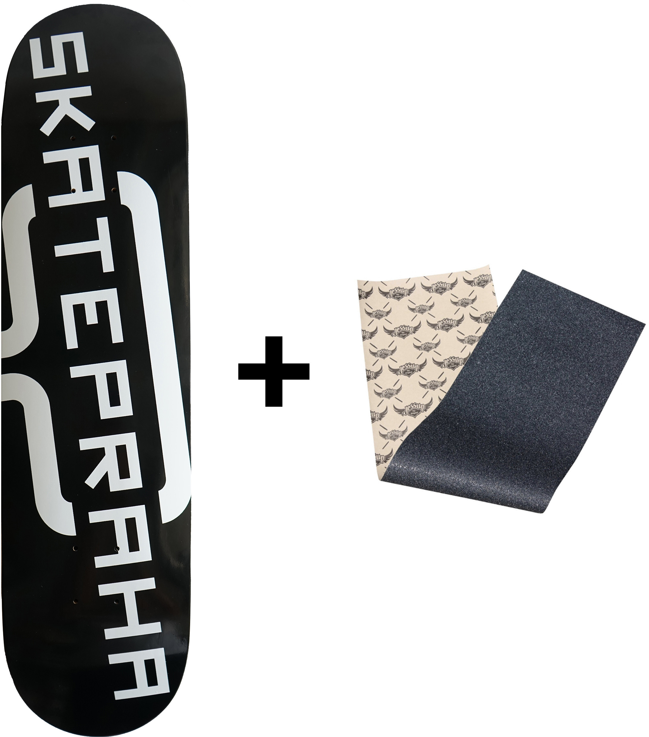 JART deska JART SKATE PRAHA DECK Black + GRIPTAPE