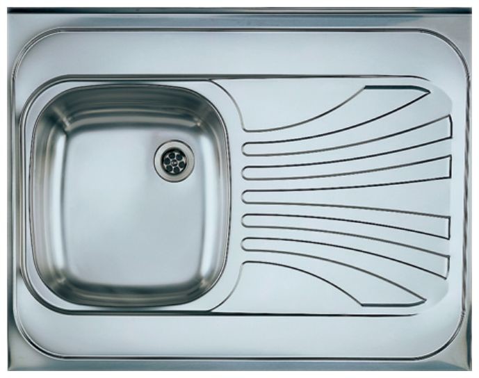 Alveus CLASSIC 30 X satynowa umywalka z drewnianą ramą, lewa, 80x60 cm, 1073829