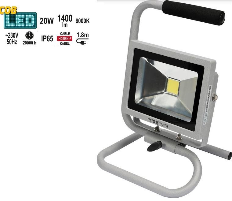 Yato Reflektor LED 20 W, 1400 Lm