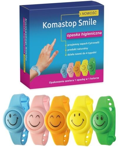 Komastop Opaska higieniczna na komary i kleszcze Smile