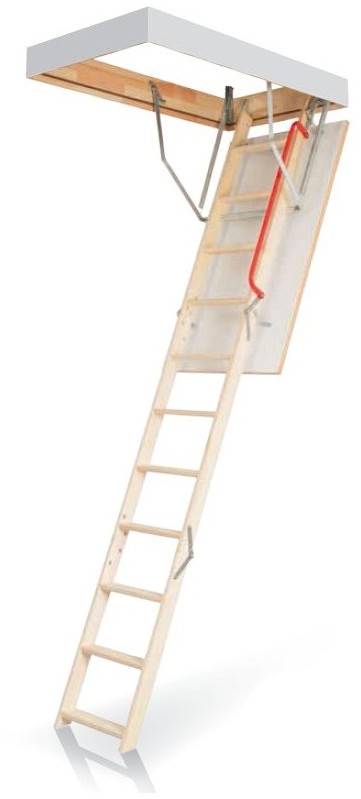 OptiStep Kronmat Schody strychowe OLE 60x120 cm klapa biała poręcz