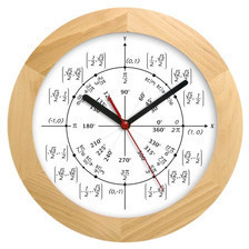Atrix Zegar drewniany solid geometria ATW300M4