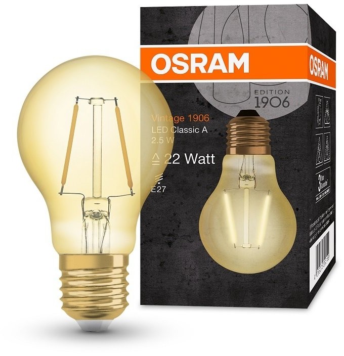 Candellux Żarówka LED E27 2,5W 220LM 2400K VINTAGE A22 OSRAM 3693199