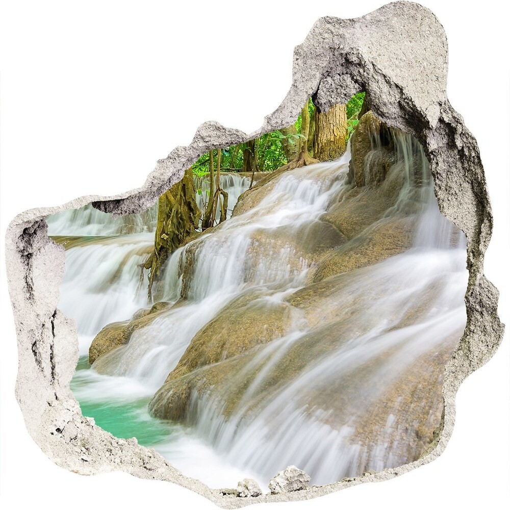 Wallmuralia.pl Dziura 3d w ścianie naklejka Wodospady