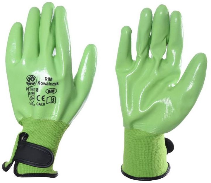 RIM KOWALCZYK Rękawice ogrodowe r. 8 poliestrowo-nitrylowe RIM KOWALCZYK