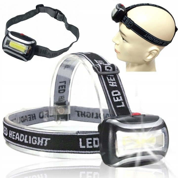 OMEGA Latarka czołowa czołówka COB lampka LED 3w 01737