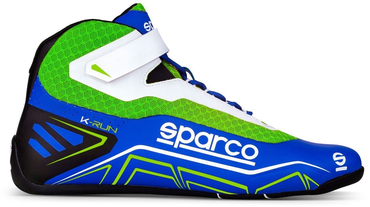 Sparco Buty kartingowe K-RUN MY20 niebiesko-zielone 00127138AZVF