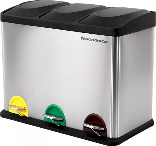 FENIKS Songmics potrójny 45l pojemnik segregacji 3 komory 3x15l SGM-LTB45L