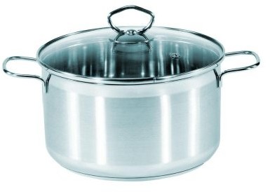 Krüger Karl  garnek do smażenia Manhattan, duszonych garnków, z pokrywką szklaną, wykonana ze stali nierdzewnej, do wyboru różne rozmiary, srebro, 20 cm 100020 MA