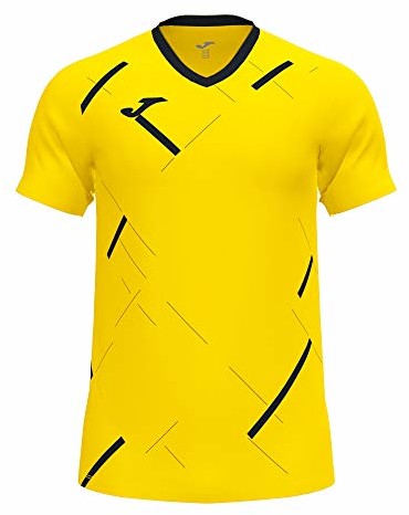 Joma Męski T-shirt Tiger Iii Żółty-czarny Talla Normal 101903901