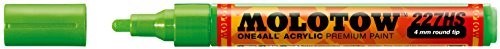 Molotow mołotow mo227232 one4all 227hs pióro do oznaczania, opakowanie szt., 4 MM, neonowy zielony MO227232