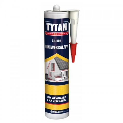 Tytan Silikon uniwersalny czarny 280ml