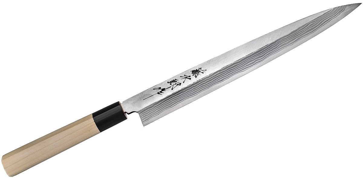 Tojiro Aogami Damascus Yanagi-Sashimi 27cm F-1021