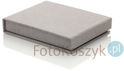 Uniwersalne Pudełko na Pendrive linum pastel szare (magnes)