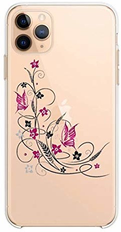 Samsung Cokitec Etui ochronne, przezroczyste, do Galaxy S20, motyw: kwiat, motyl 78532